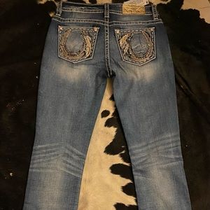 Nwt Miss me Lucky Feather horseshoe jeans 26 & 27